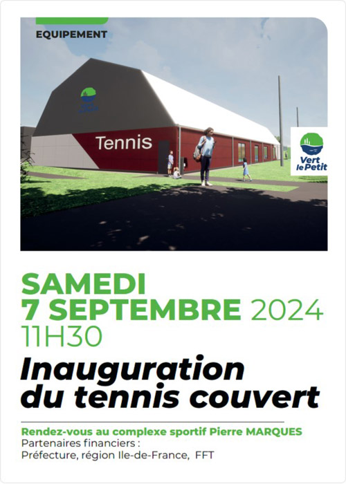 Inauguration du tennis couvert - Vert-le-Petit