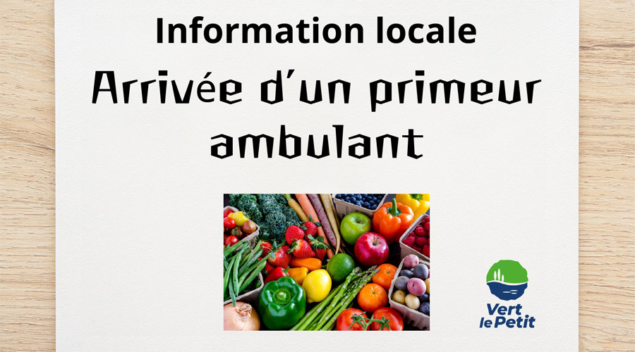 Arrivée du primeur ambulant Primazak - Vert-le-Petit