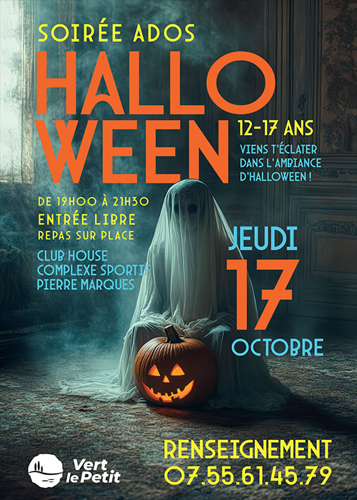 Soirée ados : Halloween - Vert-le-Petit