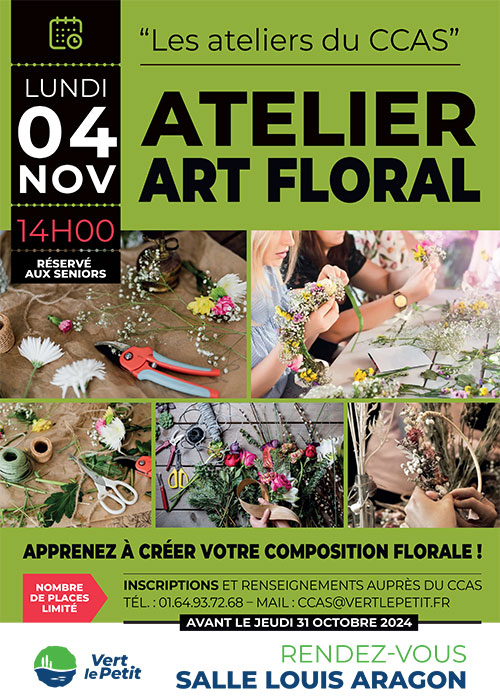 Atelier art floral - Vert-le-Petit