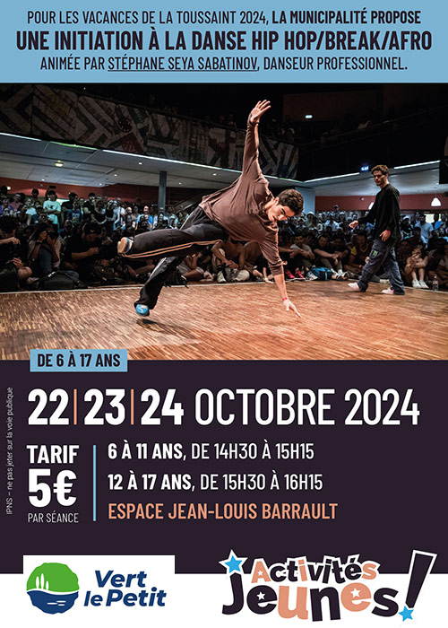 Initiation danse HIP HOP/Break/Afro - Vert-le-Petit