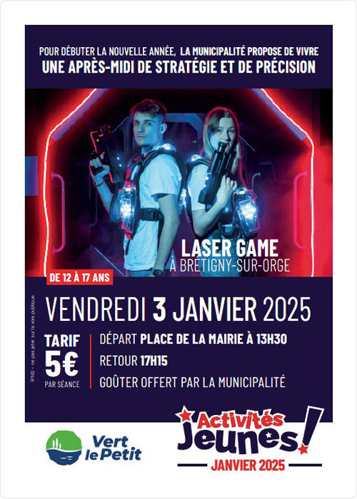 Sortie laser game - Vert-le-Petit