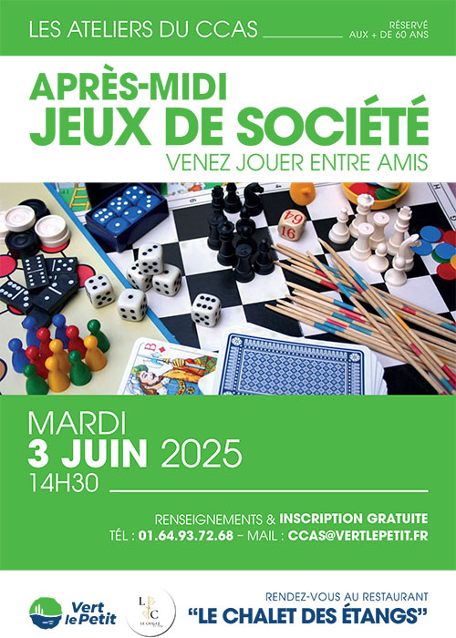 Atelier du CCAS – Après-midi jeux de société