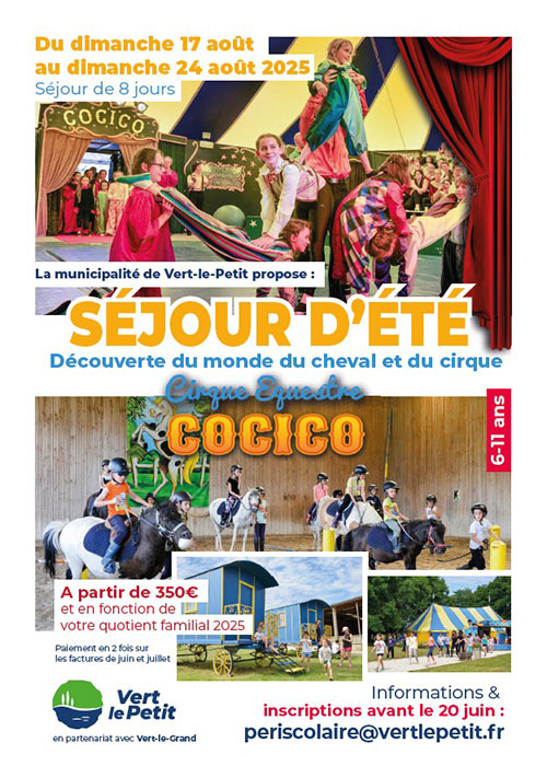 Séjour d’été – Cirque équestre COCICO