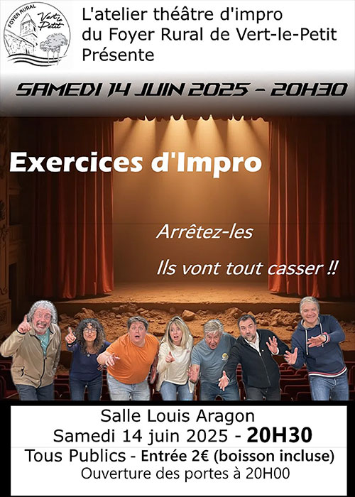 Spectacle du Foyer Rural - Section Théâtre - Vert-le-Petit