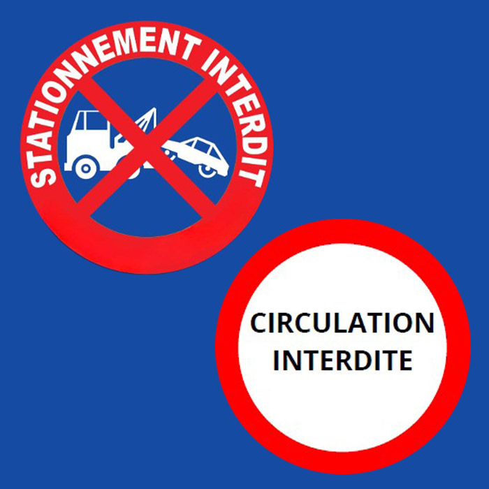 Restrictions de stationnement et de circulation