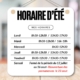 Accueil du samedi – Pause estivale