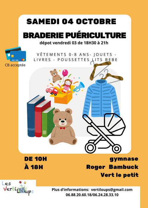 Braderie Puériculture - Vert-le-Petit