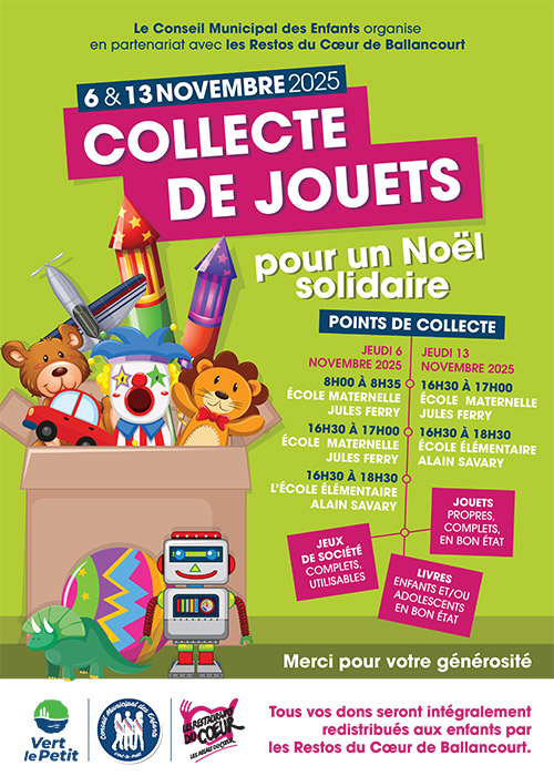 Collecte de jouets Collecte de jouets - Vert-le-Petit