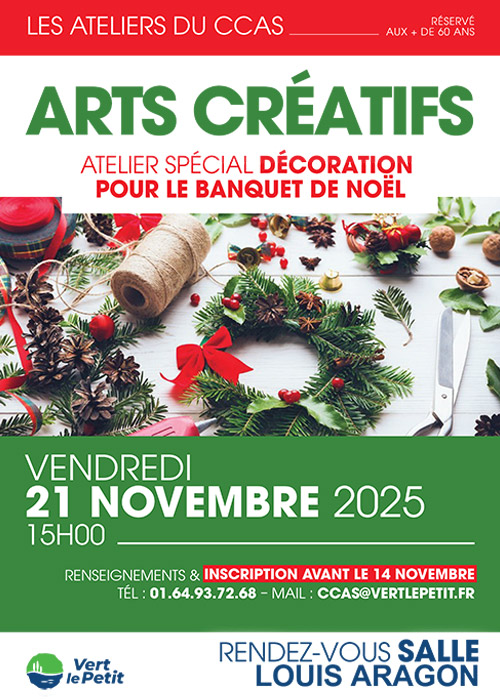 Les ateliers du CCAS – Arts créatifs Les ateliers du CCAS – Arts créatifs