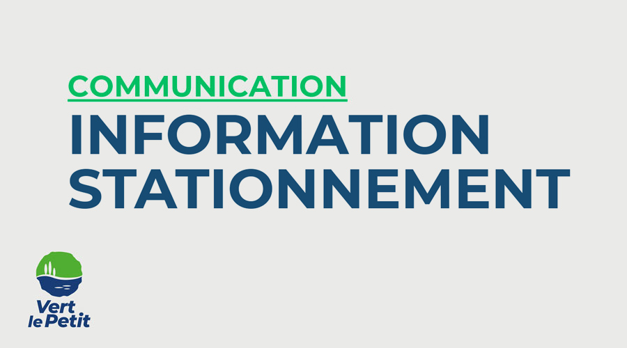 Information stationnement - Vert-le-Petit