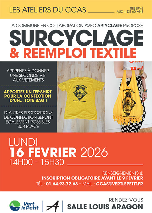 CCAS – Atelier surcyclage & réemploi textile CCAS – Atelier surcyclage & réemploi textile