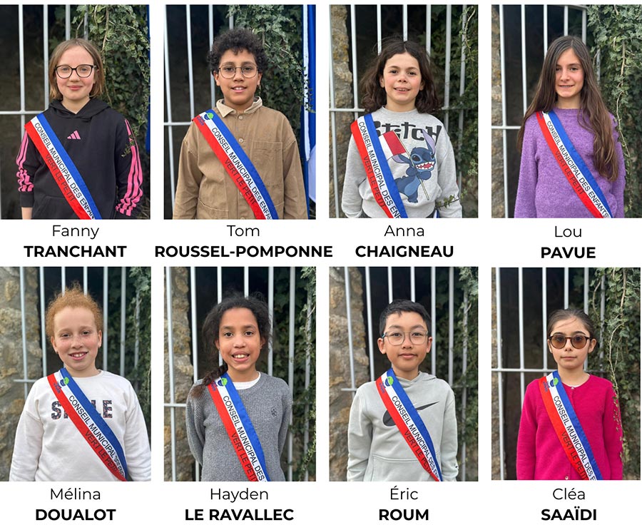 Trombinoscope du CME de la commune de Vert-le-Petit