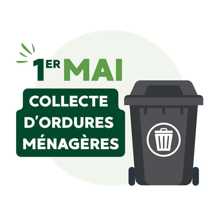 Collecte des ordures ménagères maintenue