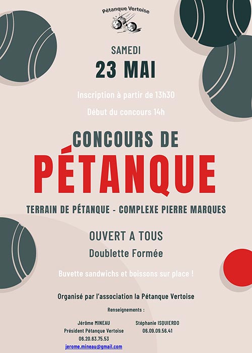Concours de pétanque Concours de pétanque
