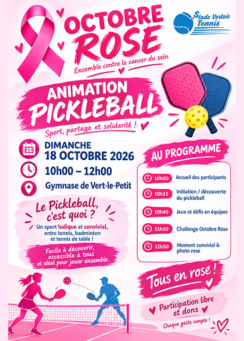 Pickleball – Octobre rose Pickleball – Octobre rose